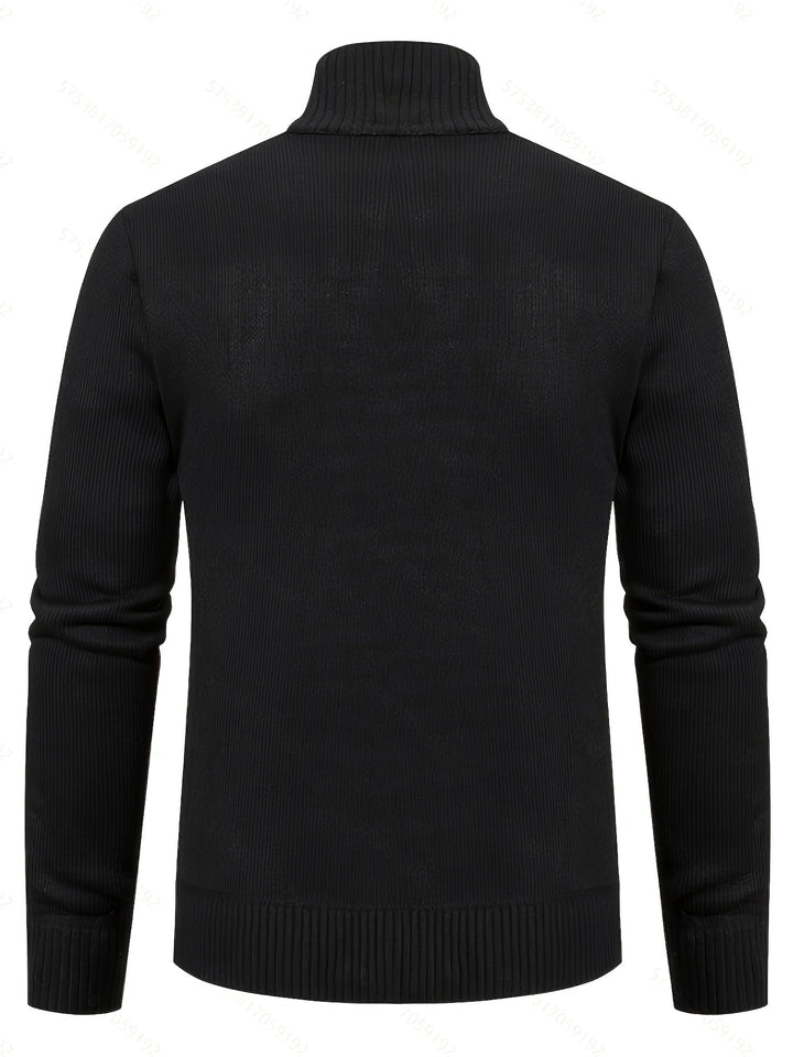 Walter | Textured Full-Zip Cardigan