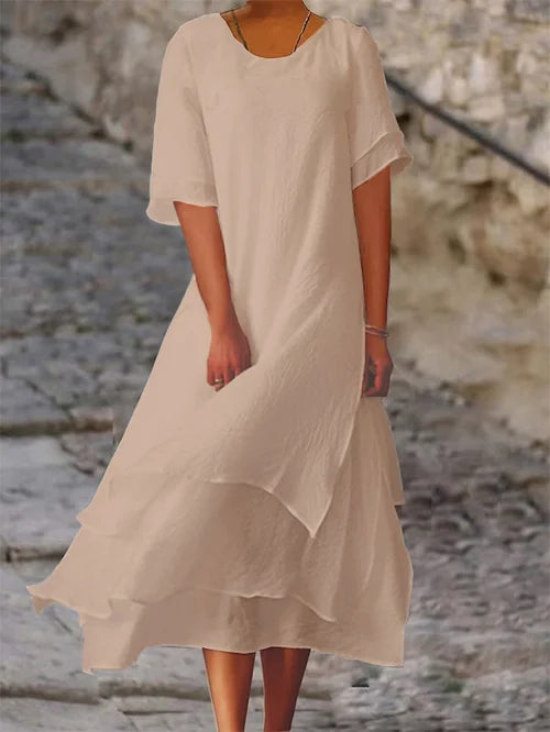 Beatrix | Flowing Layered Midi Dress