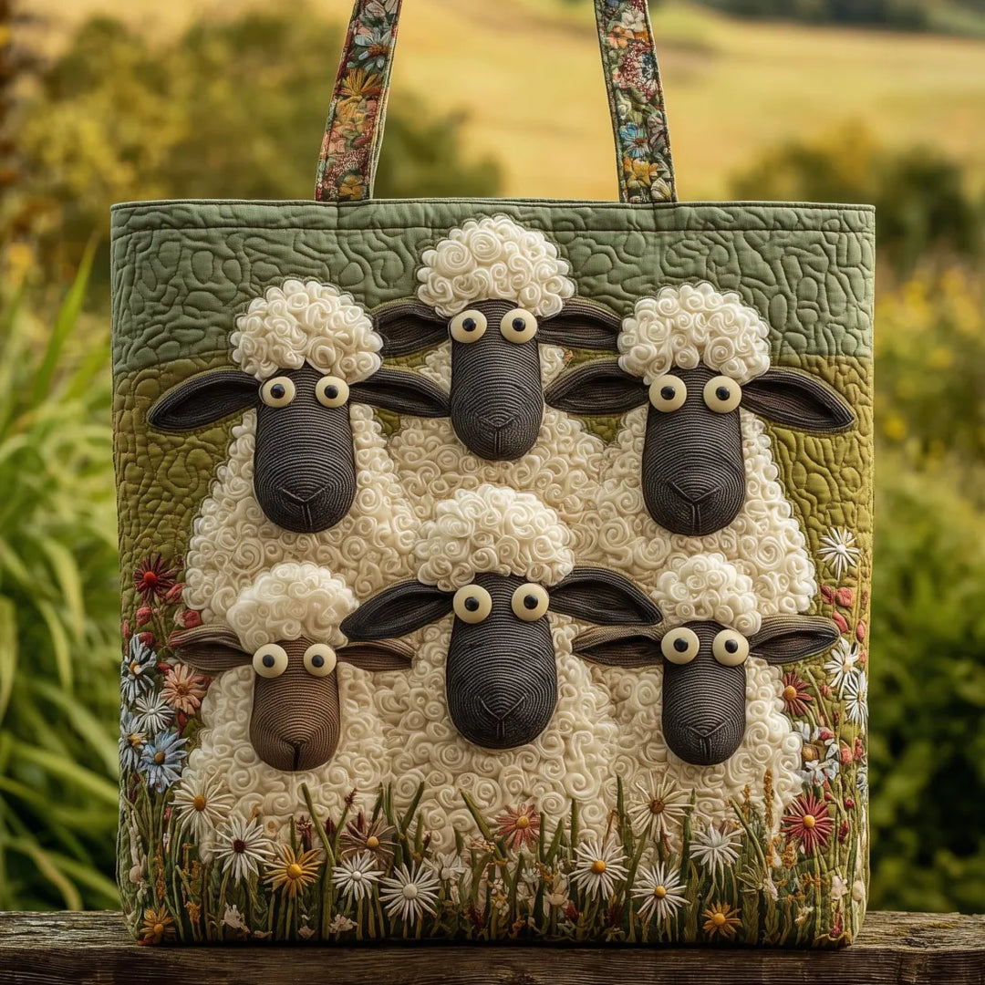 Janet | Stylish Sheep Art Tote Bag