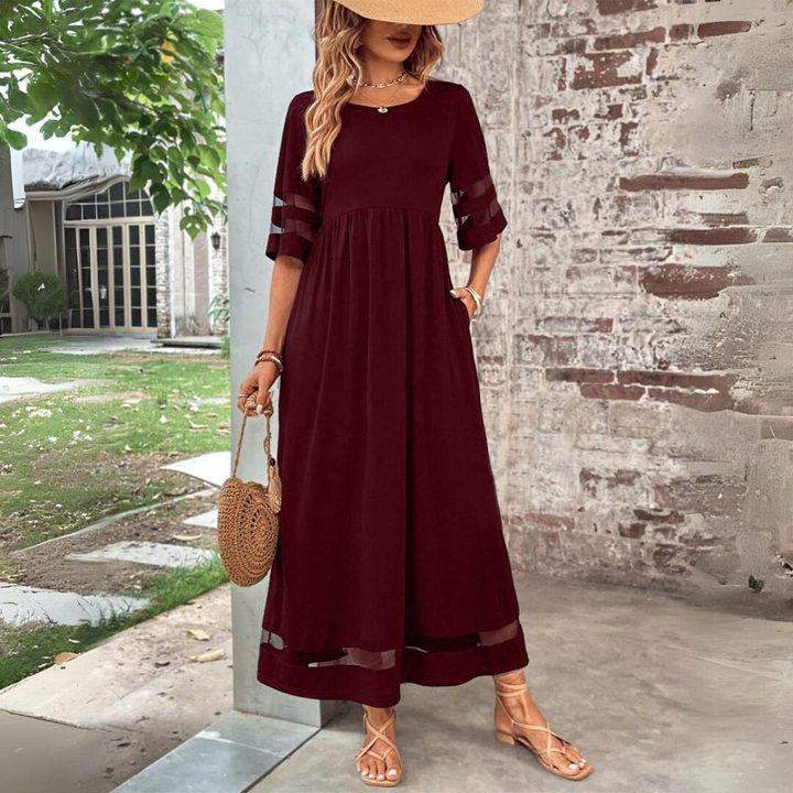 Aubrey | Elegant Tummy-Smoothing Midi Dress