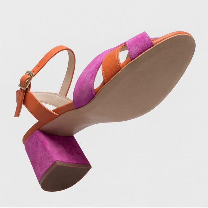 Amanda | Orthopedic Color Block Chunky Heels