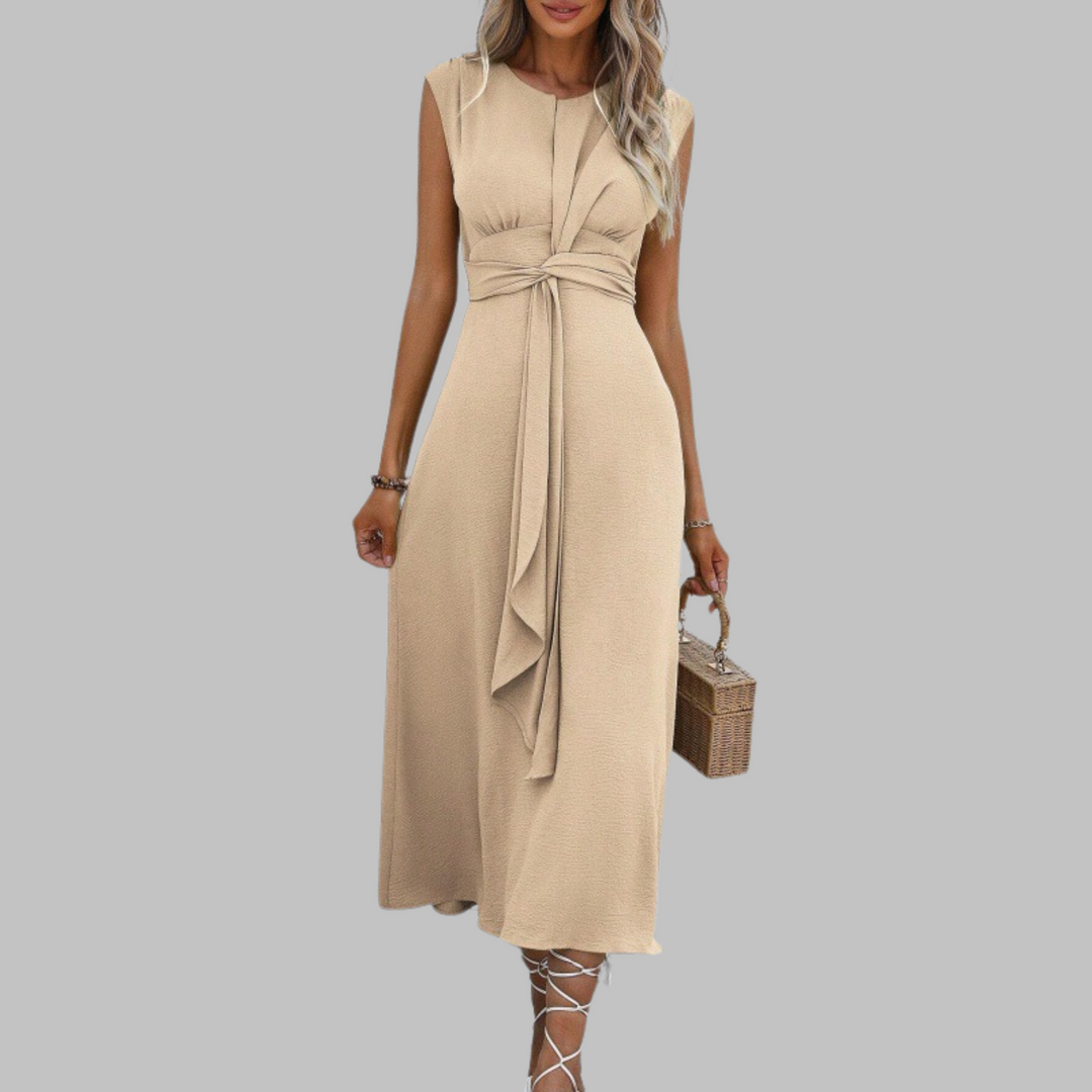 Alayna | Elegant Sleeveless Round Neck Maxi Dress