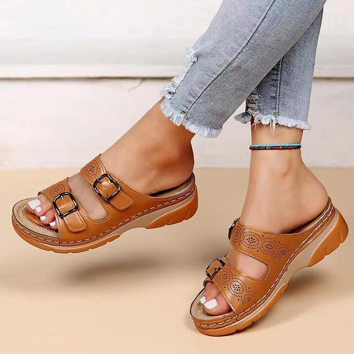 Genevieve | Cushioned Comfort Sandals