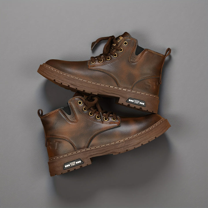 Archer | Rugged Lace-Up Ankle Boots