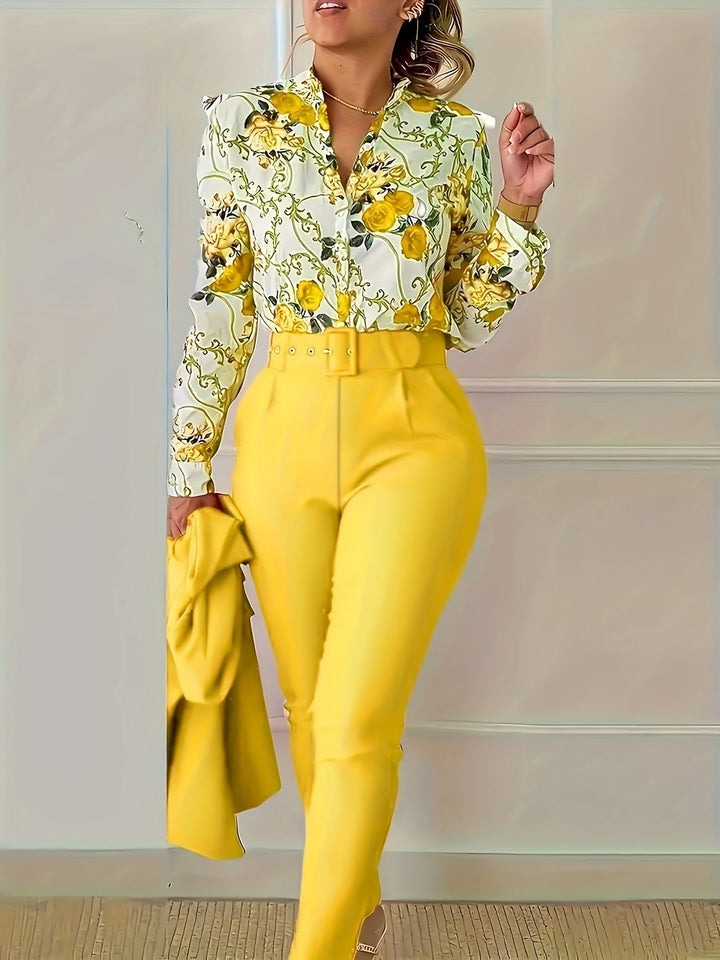 Susanna | Elegant Floral Two-Piece Set