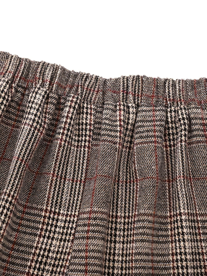 Matilda | Wide-Leg Plaid Trousers