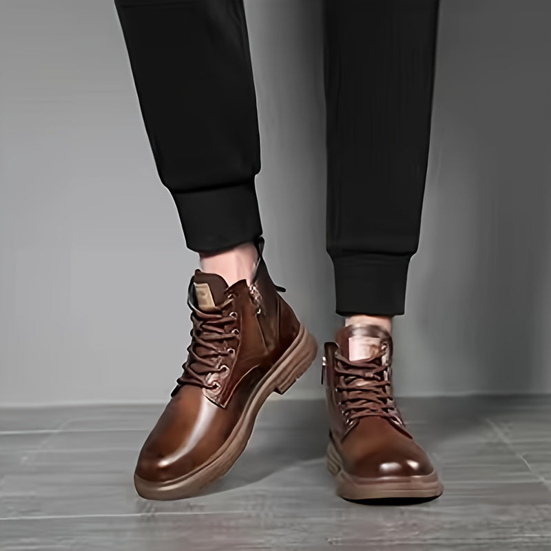 Duncan | Rugged High-Top Lace-Up Boots
