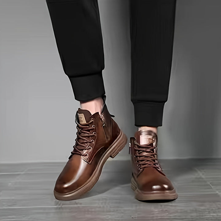 Duncan | Rugged High-Top Lace-Up Boots