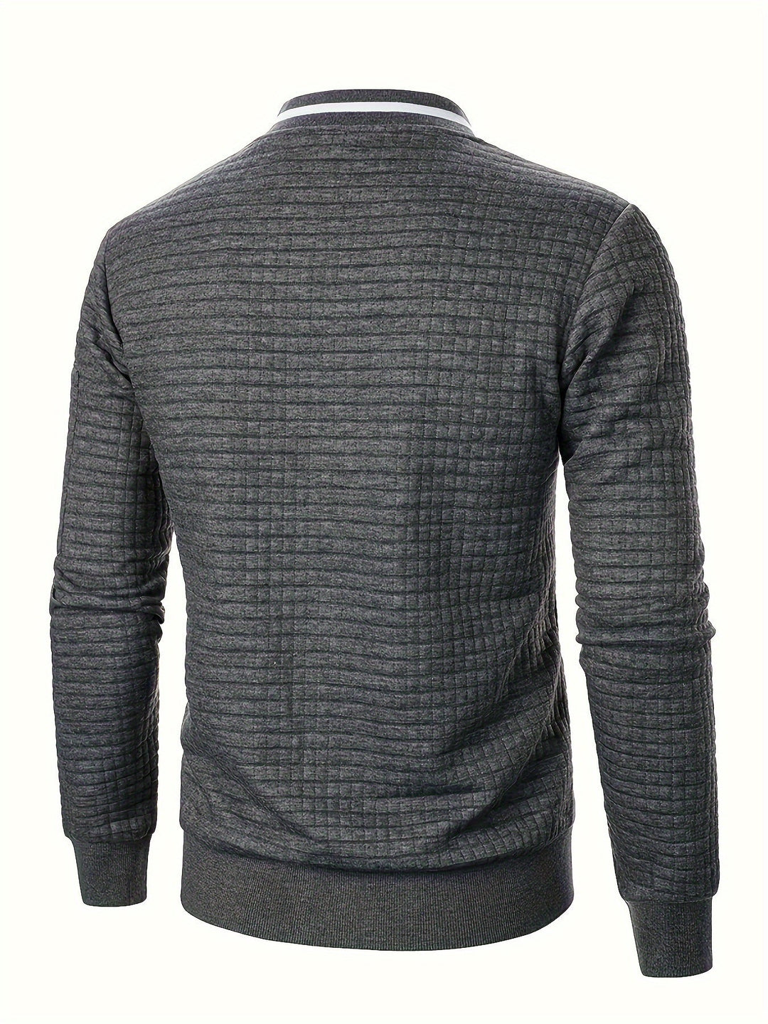 Raymond | Textured Zip-Up Bomber Jacket