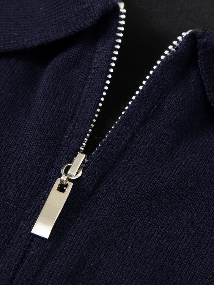 Donovan | Refined Quarter-Zip Polo Jumper