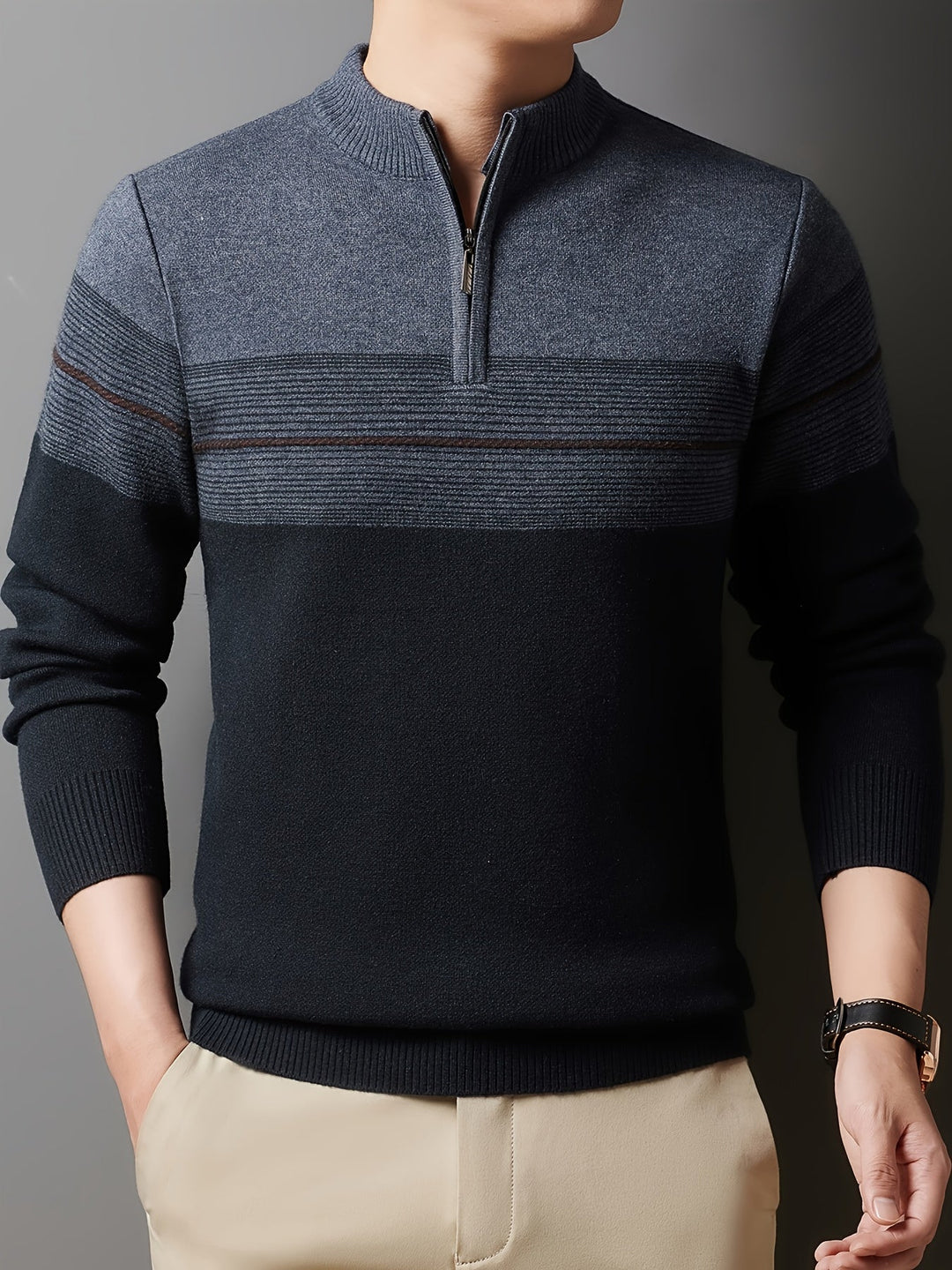 Oscar | Zip-Neck Jumper
