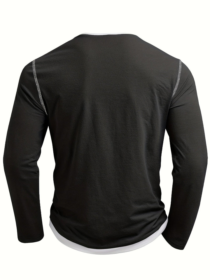 Nathan | Refined Notch-Neck Henley Shirt