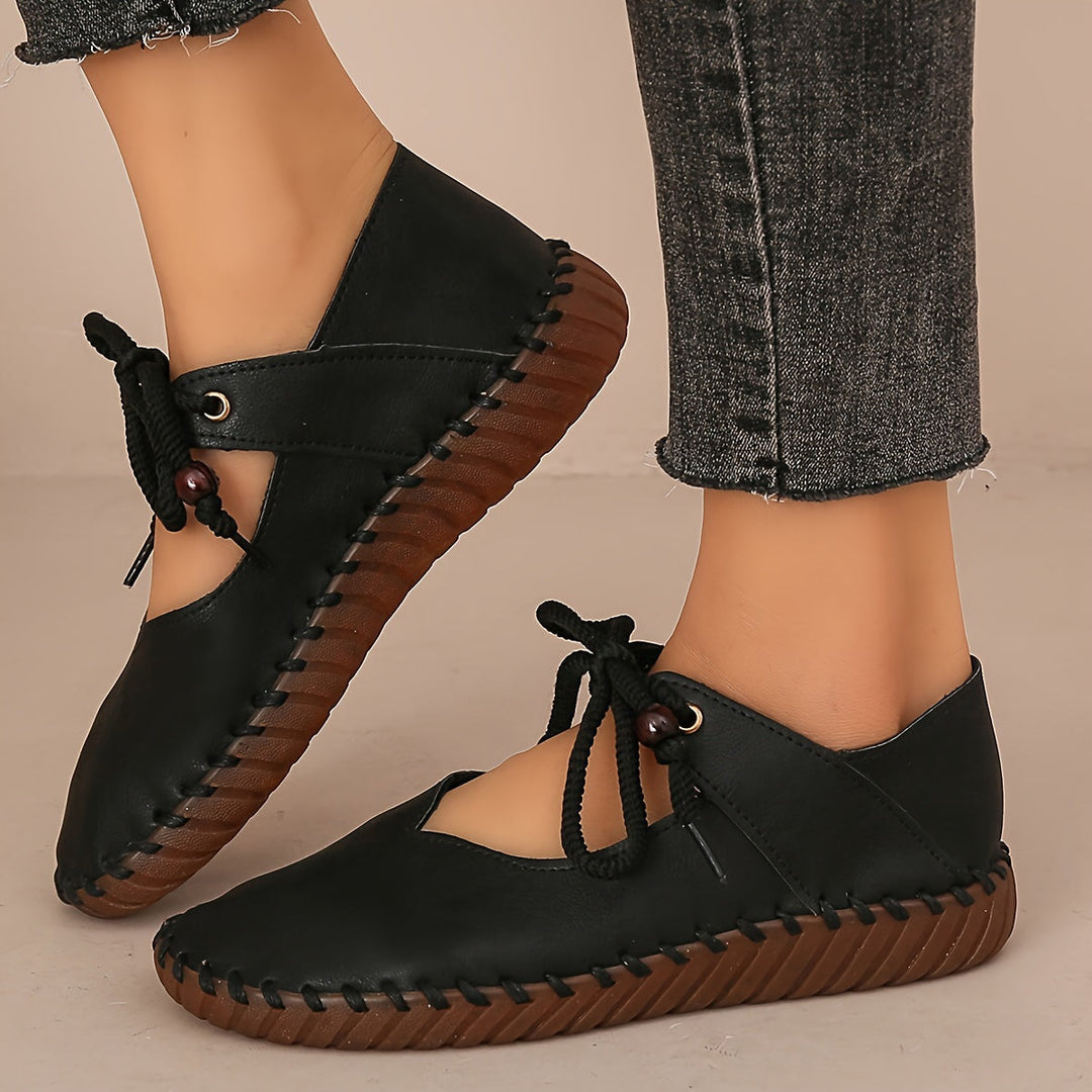 Annette | Handcrafted Lace-Up Flats