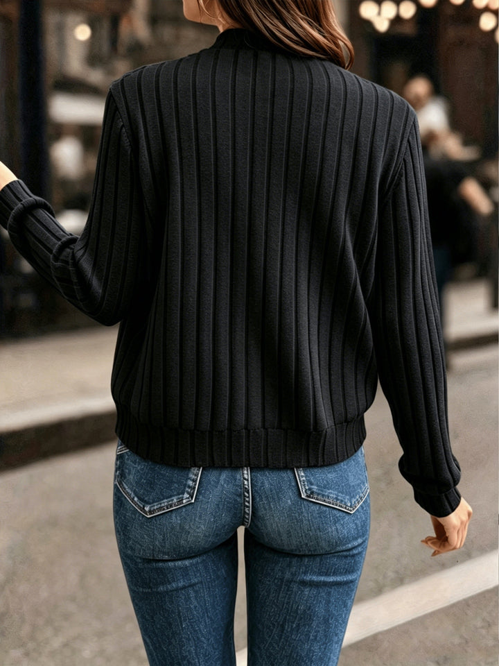 Blair | Ribbed Zip-Front Jacket