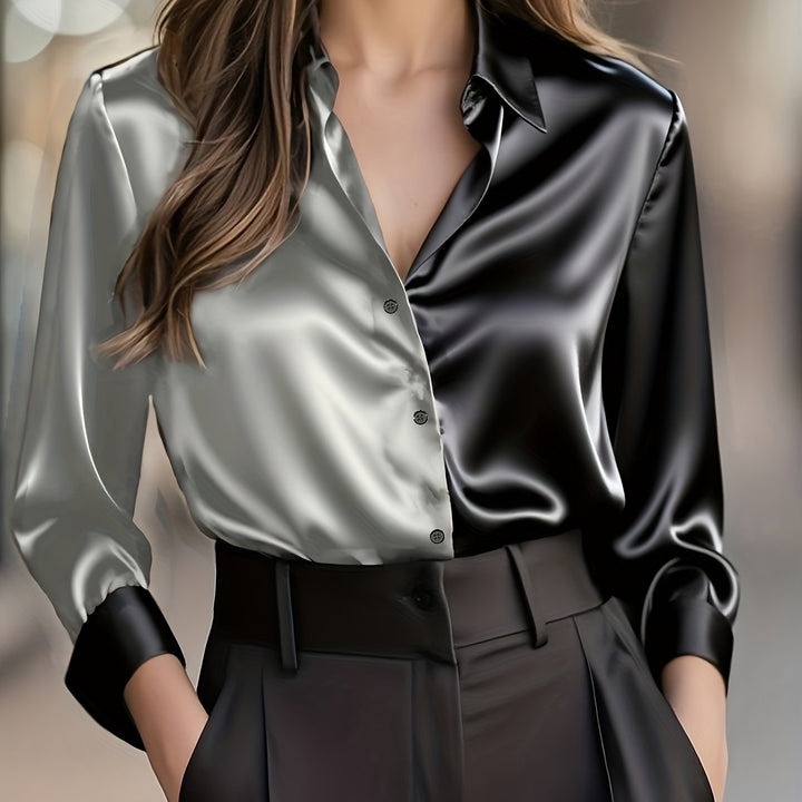 Helene | Refined colour-Block Blouse