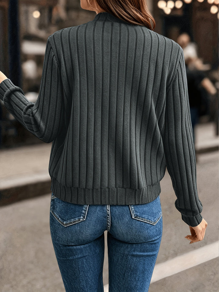Blair | Ribbed Zip-Front Jacket