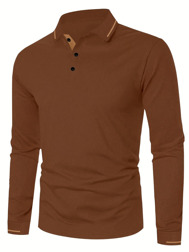 Dalton | Refined Long-Sleeve Polo Shirt