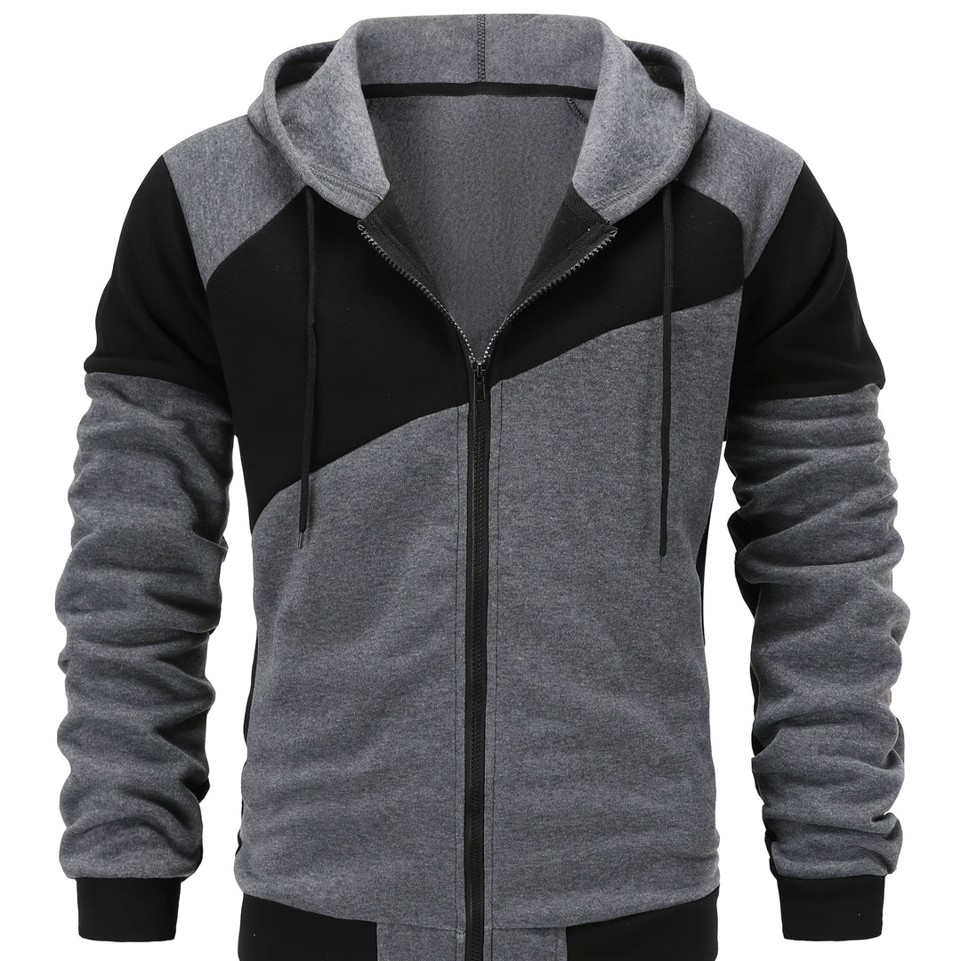 Bryce | colour Block Zip-Up Hooded Jacket