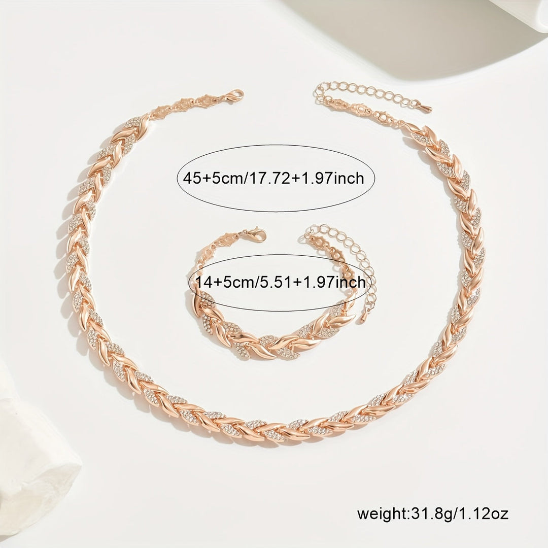 Marlene | Elegant Necklace and Bracelet Set