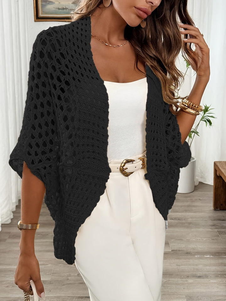 Susannah | Open-Front Batwing Cardigan