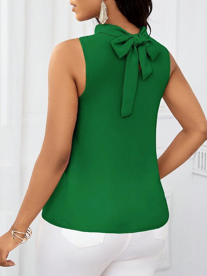 Annabel | Bow-Neck Sleeveless Top