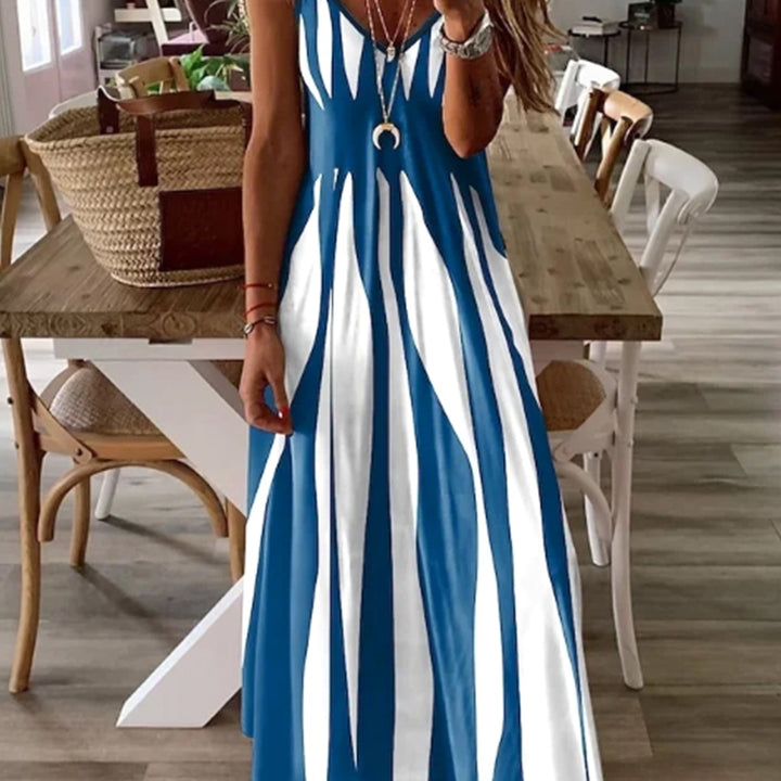 Nadine | Flowing V-Neck Maxi Dress