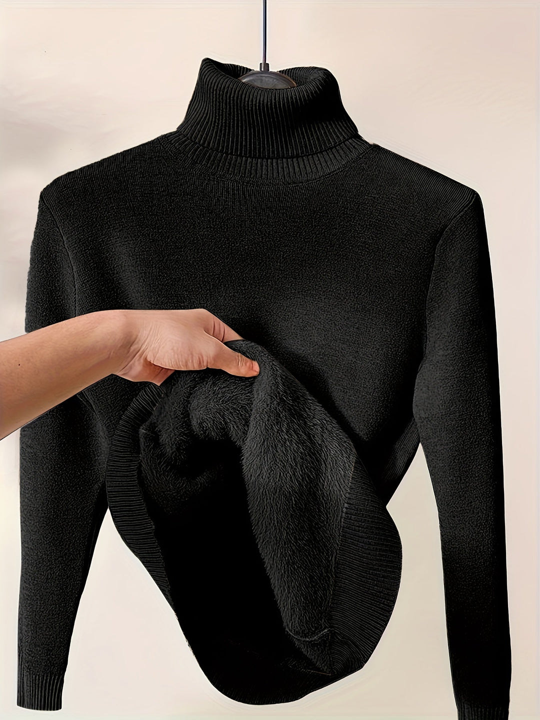 Selena | Cozy Lined High-Neck Jumper