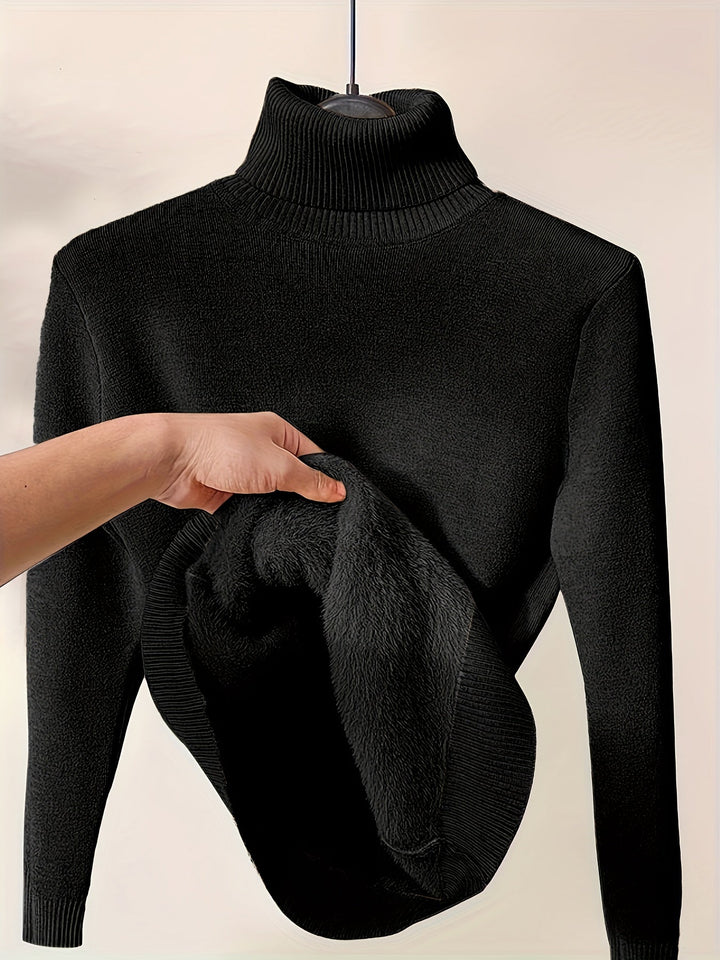 Selena | Cozy Lined High-Neck Jumper