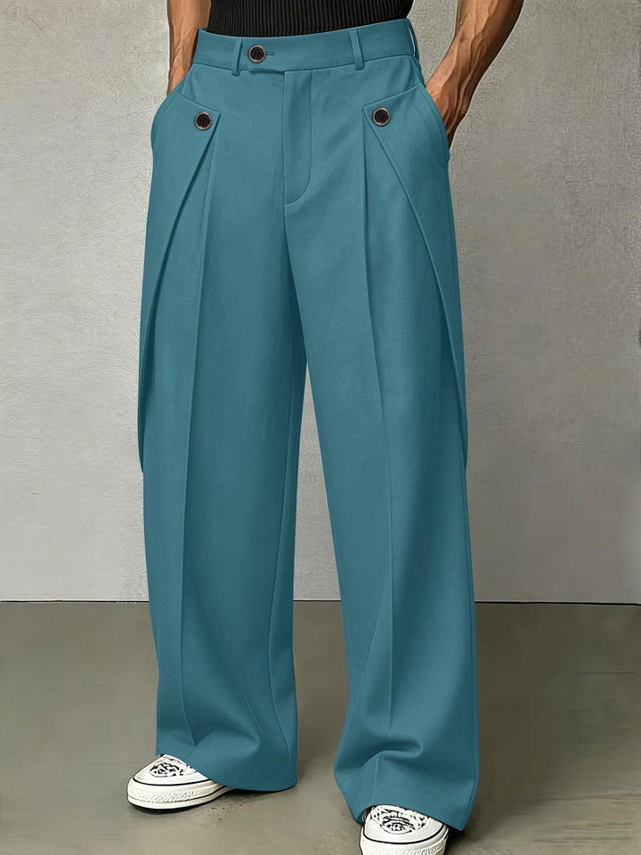 Hudson | Pleated Wide-Leg Trousers