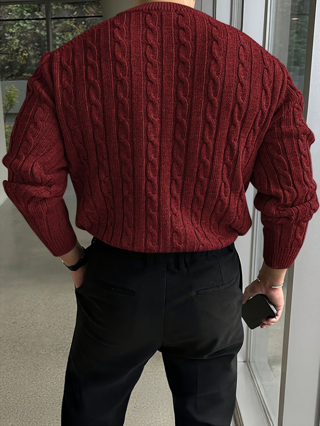 Jonas | Cable Knit Crew Neck Jumper