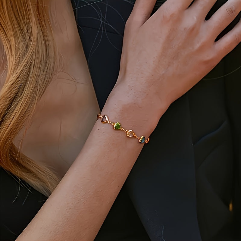 Gail | Stylish Multicolour Heart Shape Bracelet