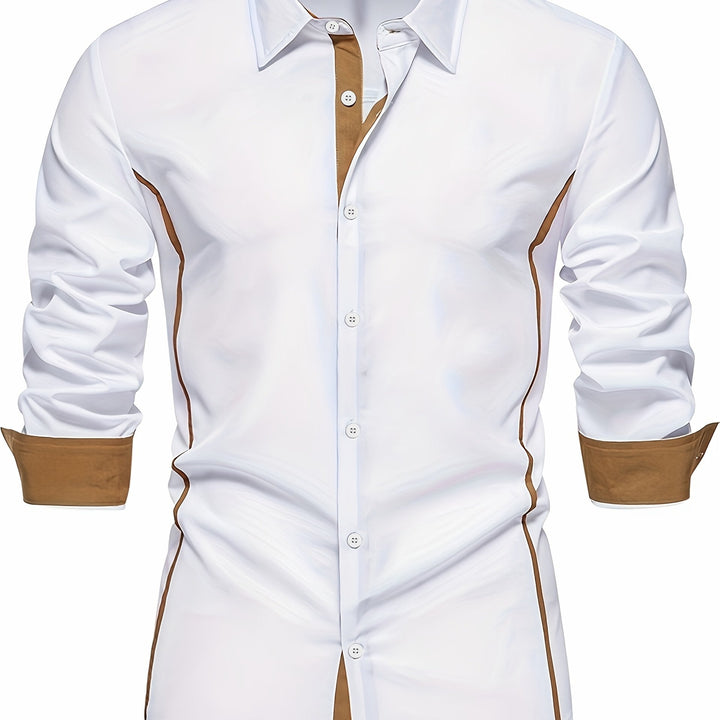 Graham | Contrast-Trim Slim Shirt