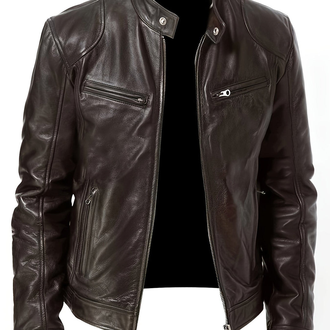 Bryson | Stand-Collar Moto Jacket