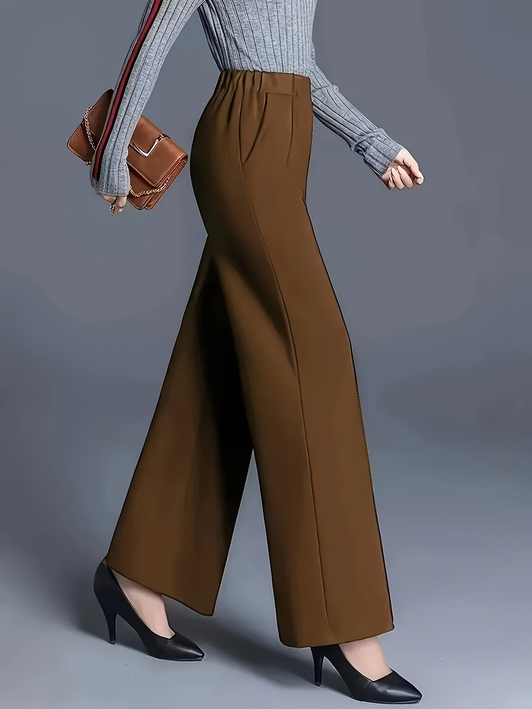 Claudia | High-Waisted Wide-Leg Trousers
