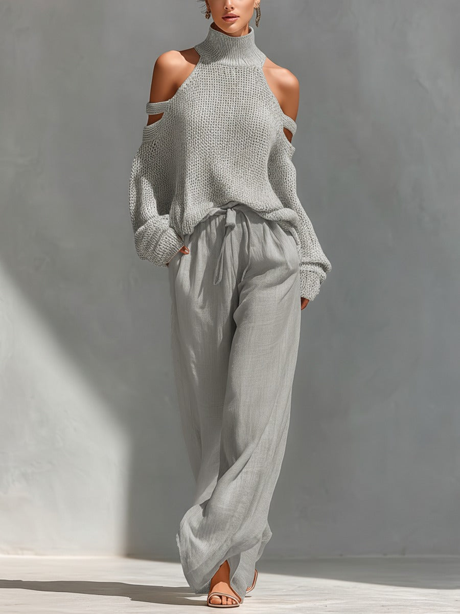 Larissa | Cold-Shoulder Two-Piece Set
