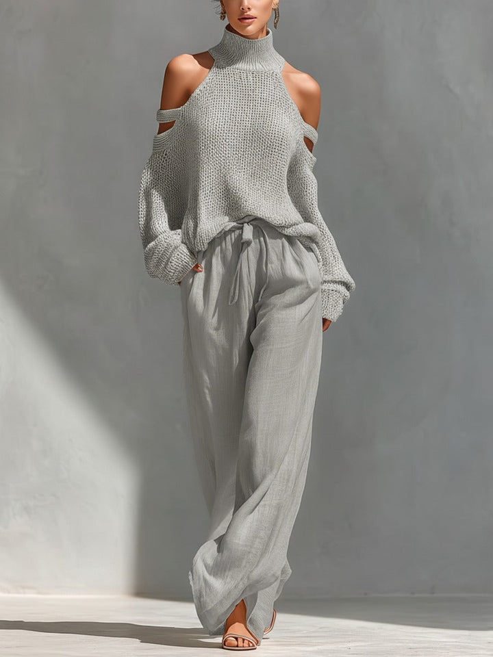 Larissa | Cold-Shoulder Two-Piece Set