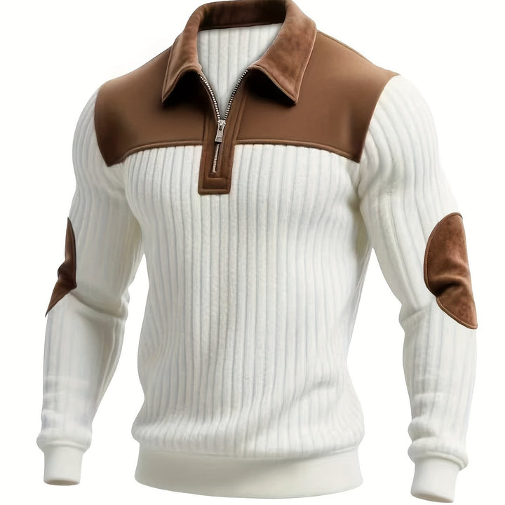Roland | Two-Tone Quarter-Zip Pullover