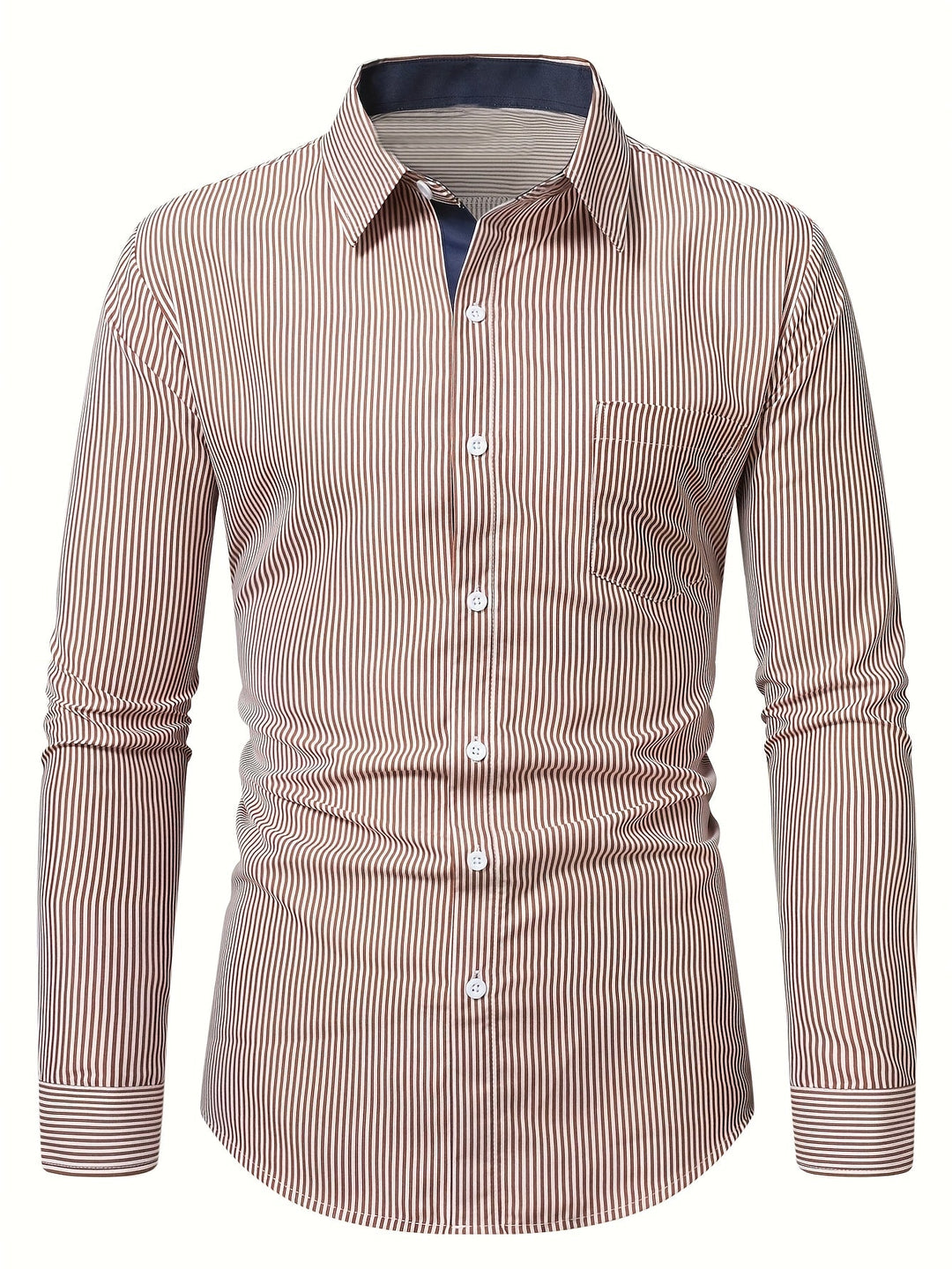 Desmond | Refined Striped Long Sleeve Shirt