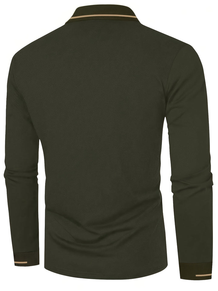 Dalton | Refined Long-Sleeve Polo Shirt