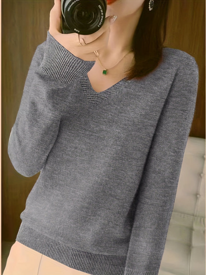 Selene | Soft V-Neck Jumper