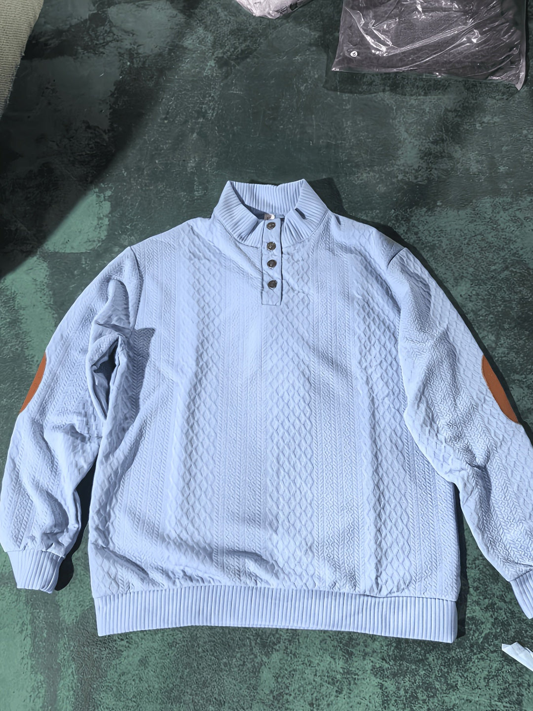 Ronan | Stand Collar Button Henley Jumper