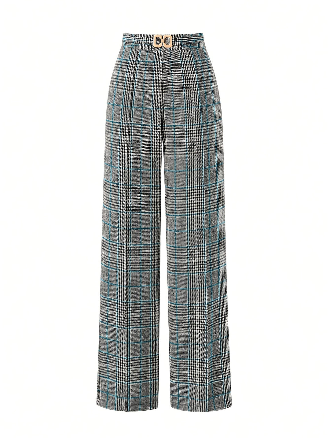 Matilda | Wide-Leg Plaid Trousers