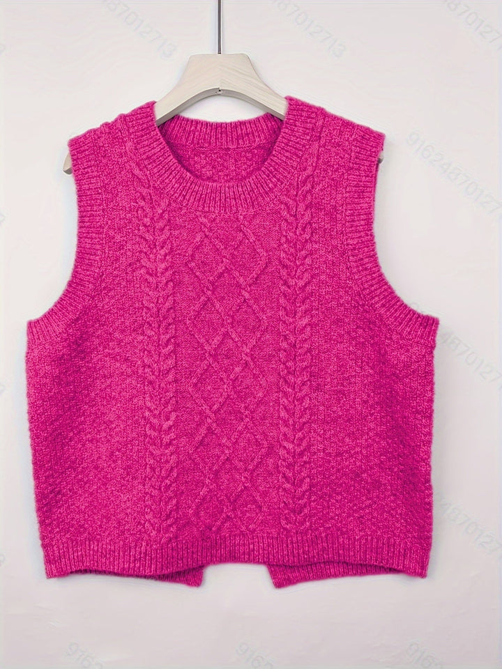 Brooke | Cable-Knit Jumper Vest