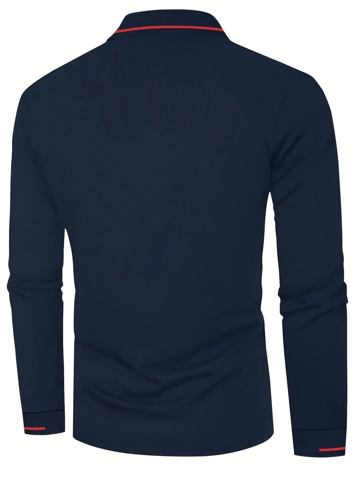 Dalton | Refined Long-Sleeve Polo Shirt