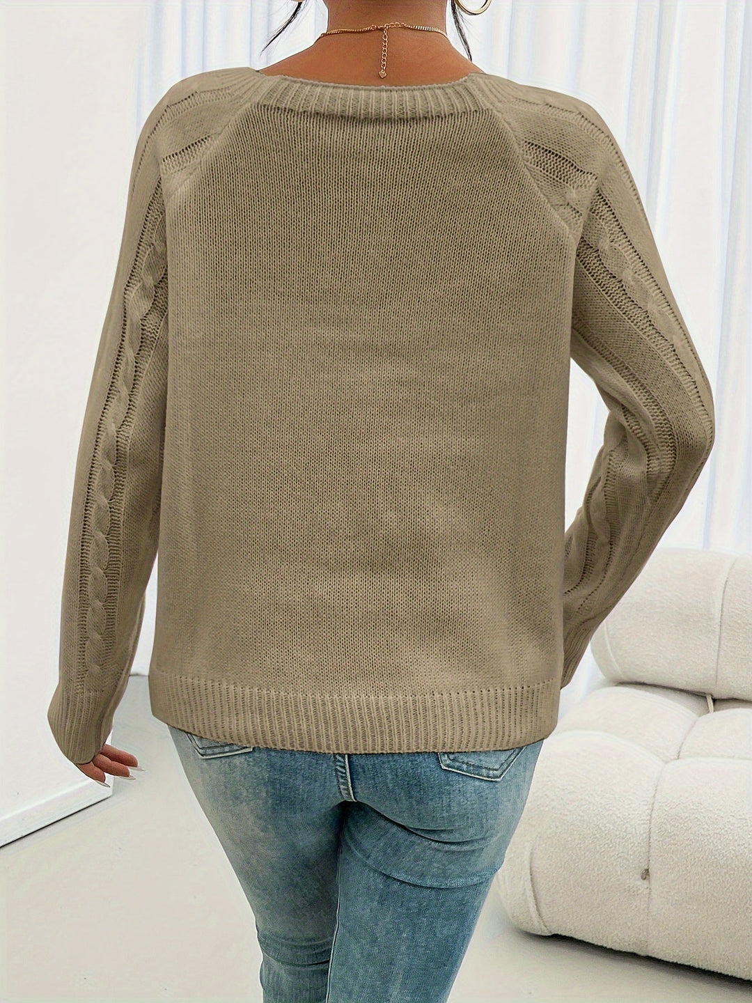 Kathleen | Textured Button Jumper