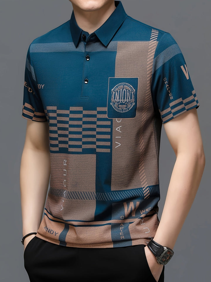 Nathaniel | Refined colourblock Polo Shirt