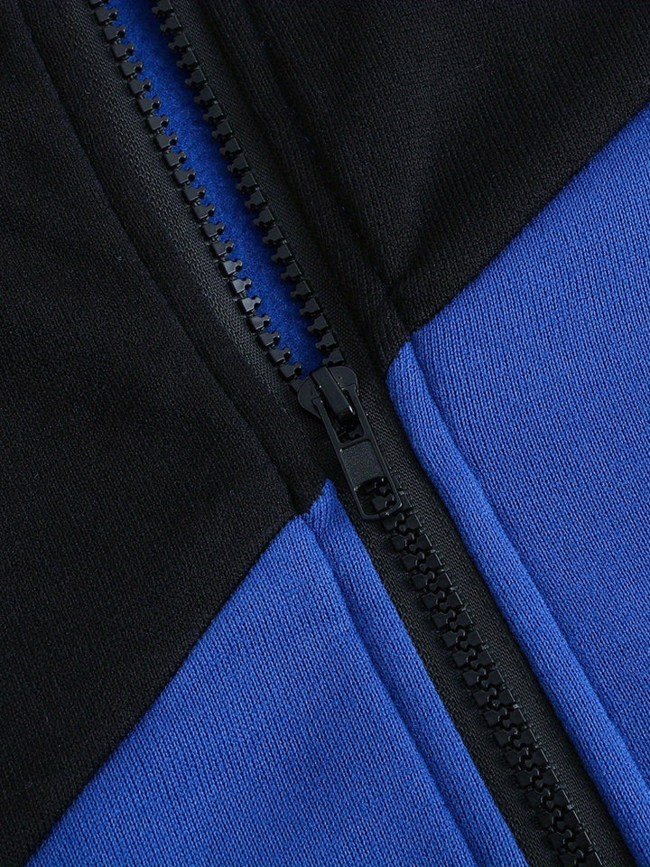 Bryce | colour Block Zip-Up Hooded Jacket