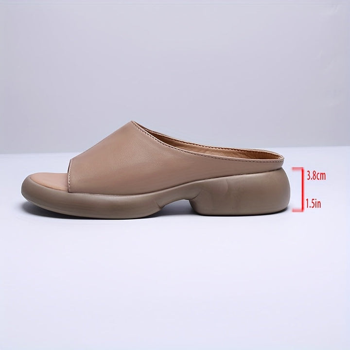 Cora | Elegant Platform Slide Sandals