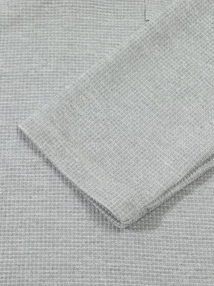 Jonathan | Textured Long Sleeve Henley Shirt