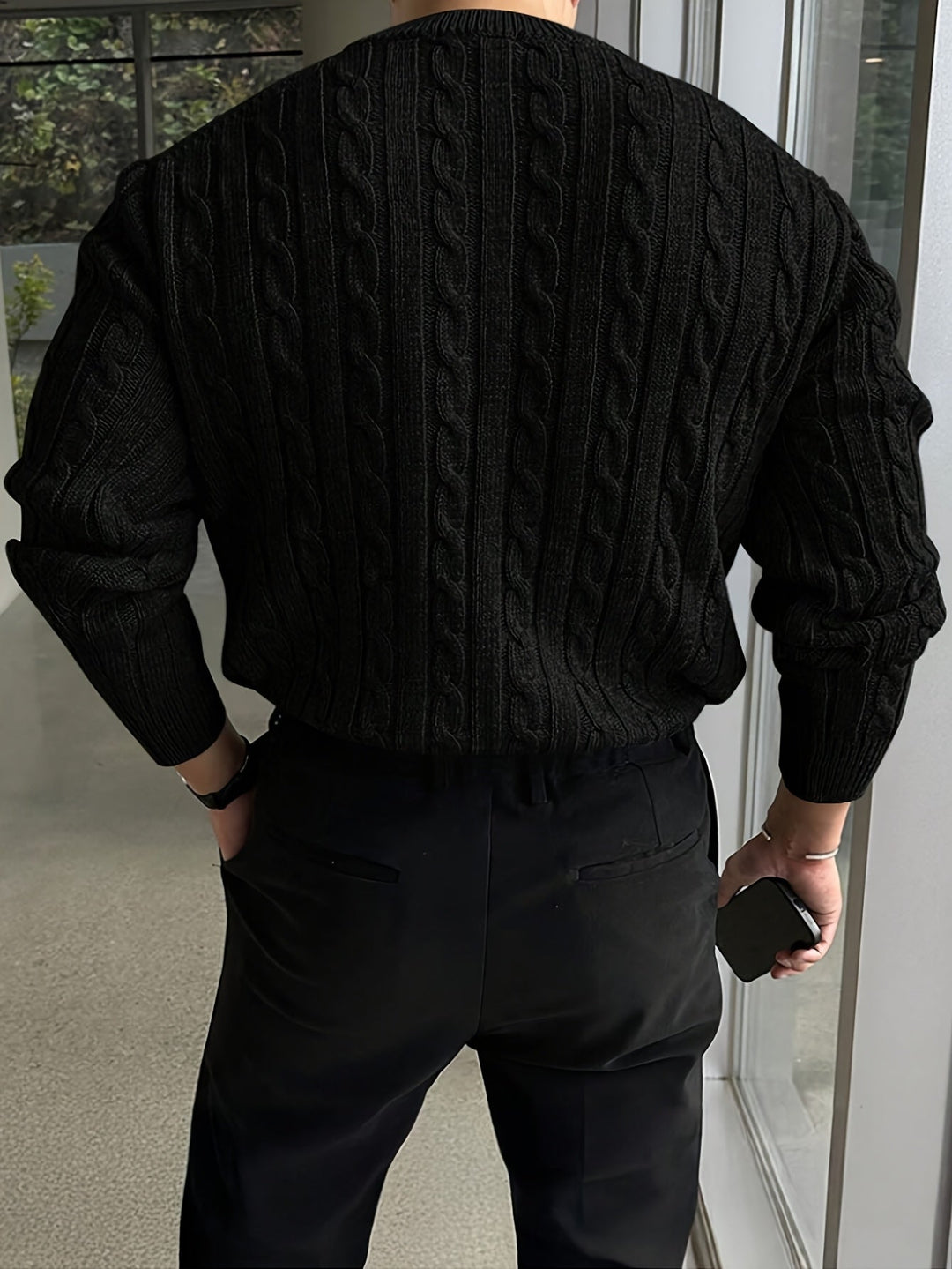 Jonas | Cable Knit Crew Neck Jumper